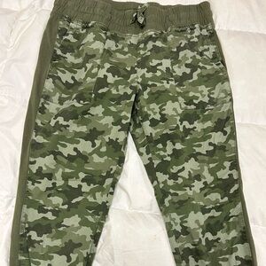 Mixed media Sage Green CamoCasual joggers